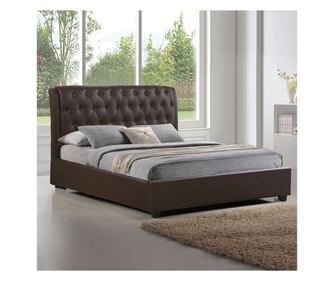 Легло, Odalys, Кафяв, Изкуствена кожа, 150х200см.