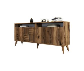 Шкаф, HM9431.04, Орех, Пдч, 180х35х78см.