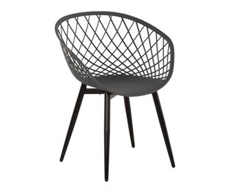 Кресло, Ariadne, Сив, Полипропилен, 63х56х80см.