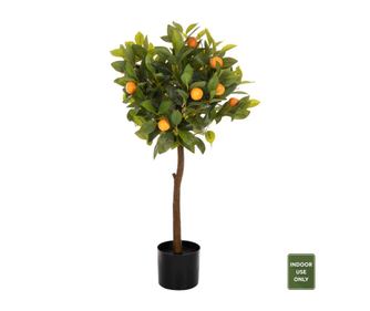 Декоративно растение, HM4021, Оранжев, Пластмаса, 15х12.5см.