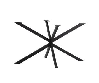 Маса, HM5917, Черен, Метал, 130х72х71см.