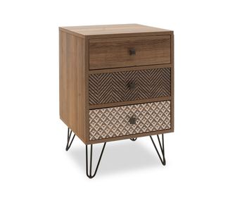 Нощно шкафче, 066-000007, Орех, Мдф, 40х40х59см.