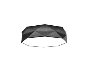Plafoniera LED Navaris, intensitate reglabila, telecomanda, temporizator, 52 x 52 x 15 cm, 22W, design elegant, Negru
