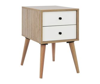 Нощно шкафче, Oliver, Бял, Пдч, 40х40х60см.