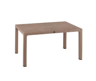 Градинска маса, TODOR, Капучино, Ратан, 150х90х73.5см.