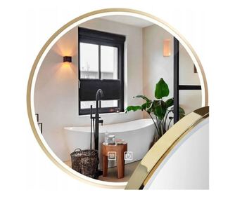 Rea tükör LED MMJ 60cm Arany 60 x60 x60CM