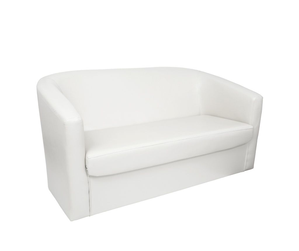 Canapea Tudor imitatie piele - alb 21894