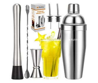 Ruhhy 21508 Bartender Szett, Rozsdamentes Acél 700ml, Otthoni és Professzionális Használatra