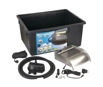 Komplet LED slapov Ubbink Nevada, 30 cm, nerjavno jeklo