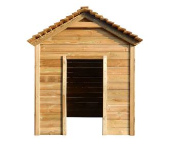 Kültéri játszóház, 123 x 120 x 146 cm, fenyőfa