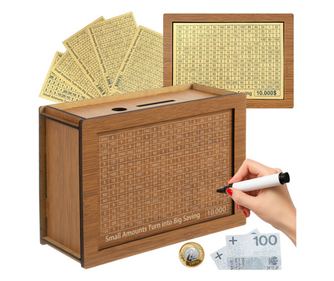 Ruhhy Malacpersely gyerekeknek és felnőtteknek, megtakarítási céllal és kipipálható számokkal