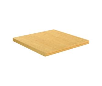 Asztallap, 90x90x4 cm, bambusz