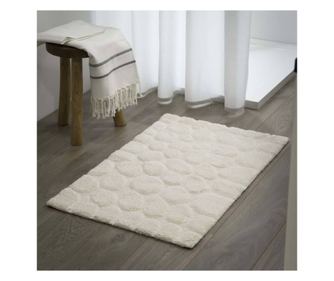 Sealskin Pebbles kopalniška preproga bombaž, 60x90 cm, slonokoščena