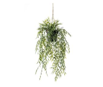 Emerald umetni viseči bambus, 50 cm