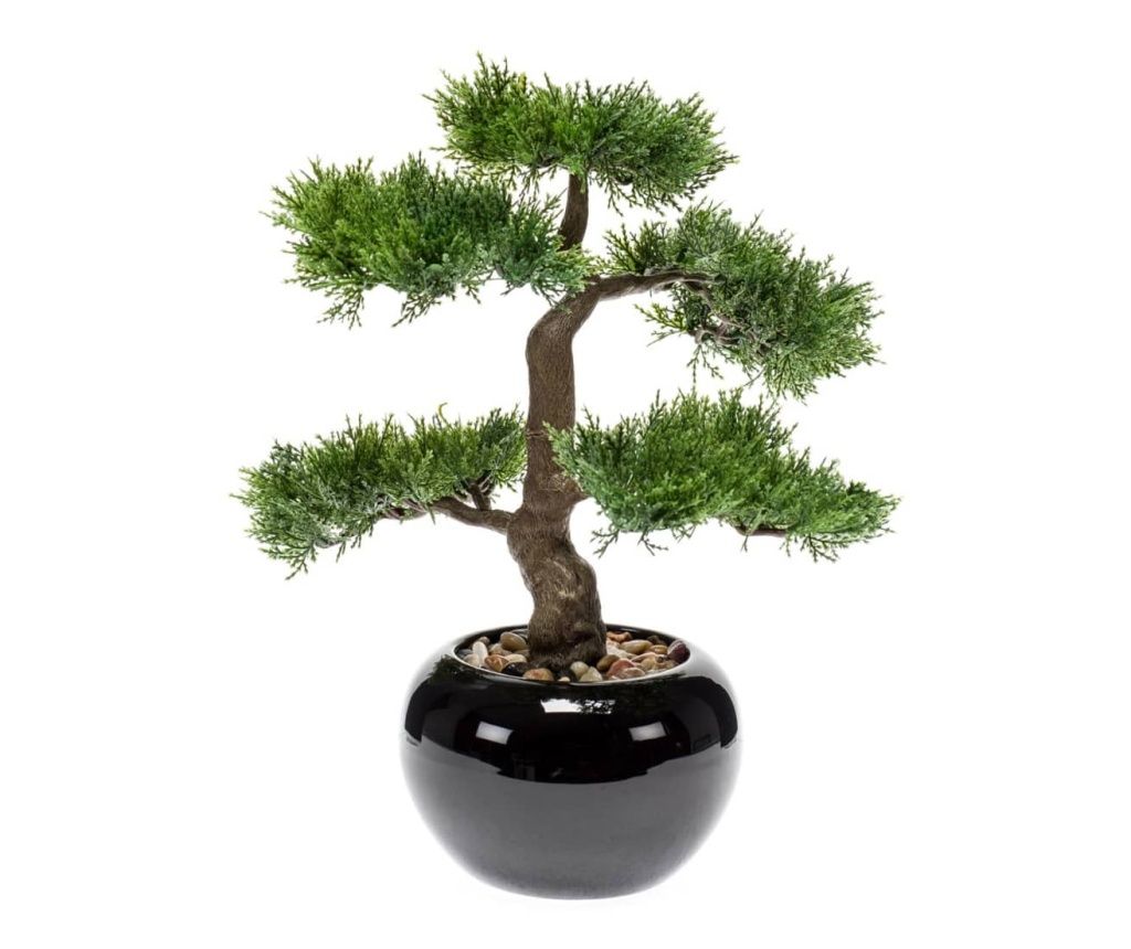 Emerald umetni bonsaj cipresa, zelena, 34 cm 420003