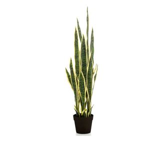 Emerald umetni cvet Sanseveria v plastičnem lončku 97 cm