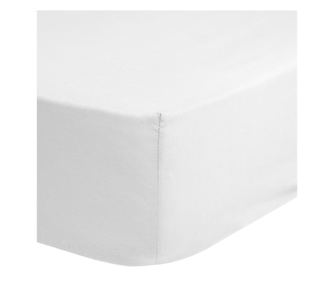 Good Morning Jersey Fitted Sheet, 70x140/150 cm, Bijela