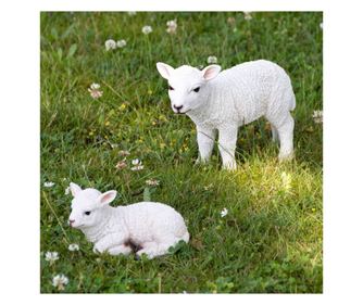 Esschert Design Stojeće Janje, 25,4x9,2x20,3 cm