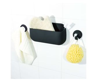 RIDDER Öntapadós zuhanyrendező, fekete