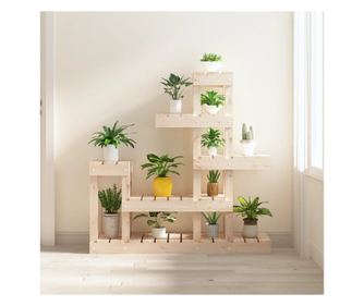 Stalak za biljke, 92x25x97 cm, masivna borovina