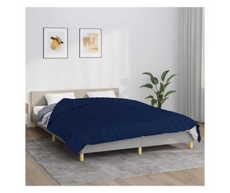 Antistresna odeja, modra, 200x200 cm, 13 kg, tekstilni material