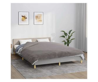 Otežena odeja s prevleko, siva, 200x225 cm, 9 kg, tekstilni material