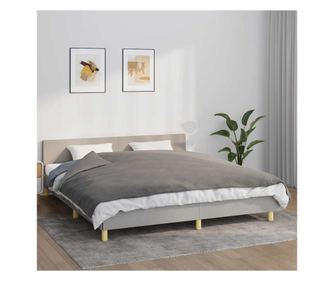 Težka odeja s prevleko, siva, 155x220 cm, 7 kg, tekstil