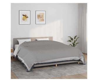 Otežena odeja, siva, 235x290 cm, 15 kg, tekstilni material