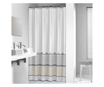 Sealskin Marrakech zuhanyfüggöny, ezüst, 180 cm