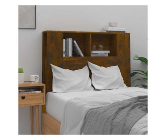 Ράφι Τοίχου, Καπνιστή Δρυς, 100x18,5x104,5 εκ.