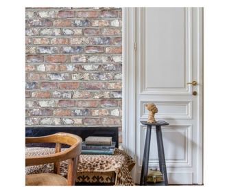 DUTCH WALLCOVERINGS Tapeta, večbarvna, vzorec opeke, EW3103