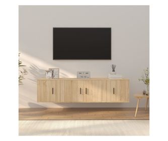 TV omarica set, 3 kosi, sonoma hrast, konstruiran les