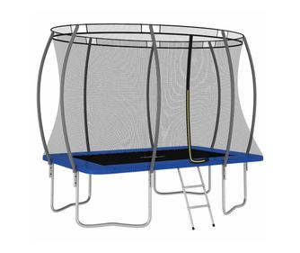 Téglalap alakú trambulin szett, 274 x 183 x 76 cm, 150 kg