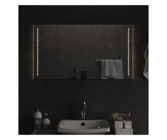 LED Огледало за баня, 90x50 см