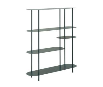 Saturn könyvespolc selyemfényű türkiz 118x31x139