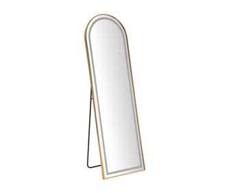 Talno ogledalo z LED, enostaven lok, 50x3-38x160 cm (3 barve svetlobe)