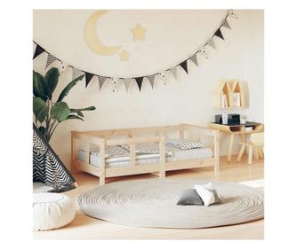Dětský rám postele, 70x140 cm, masivní borovice