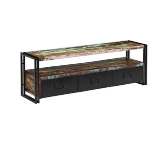 Comodă TV, 120 x 30 x 40 cm, lemn masiv reciclat