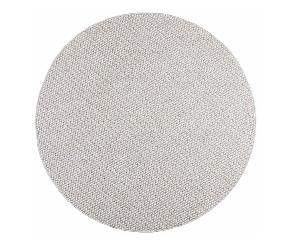 vidaXL Area Rugs Round LUGO Cream and Gray Ø 160 CM Polyester