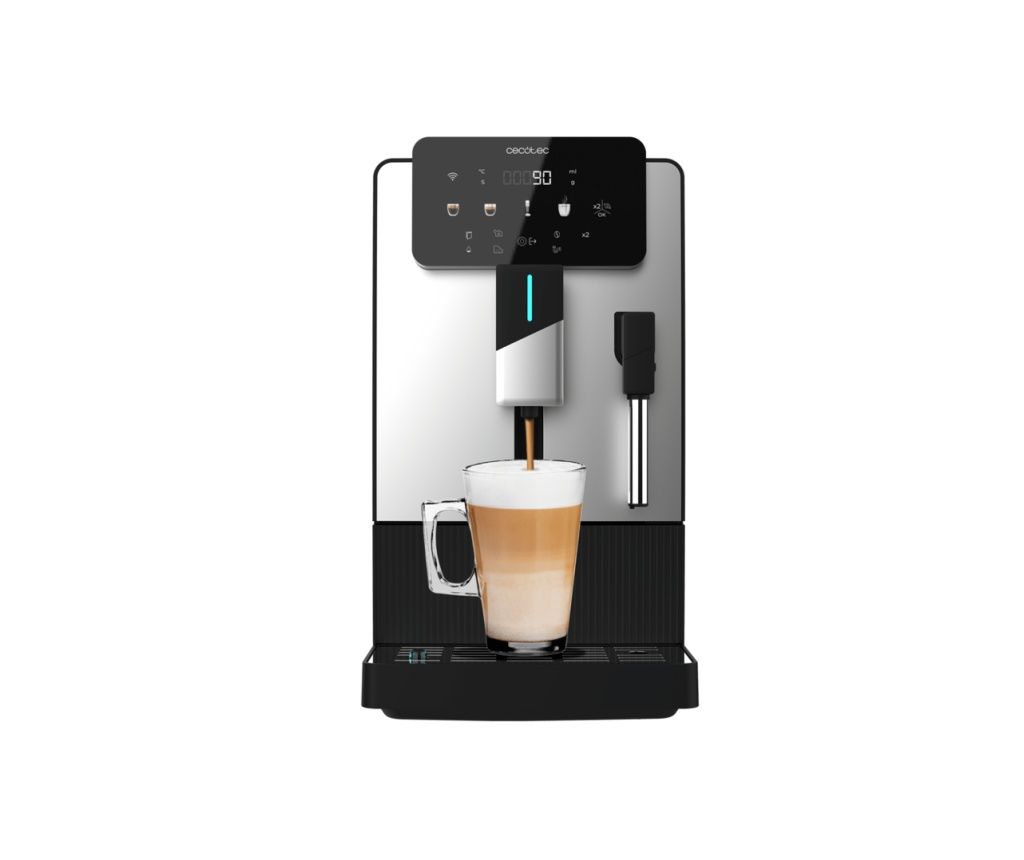 Automatic coffee machine with grinder, Cecotec, Cremmaet Steam, silver