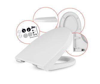 WC Седалка. MKW. За Висяща Тоалетна Чиния. Със Softclose Плавно Затваряне И Лесно Сваляне. Изключително Здрав Термопласт. Стабил