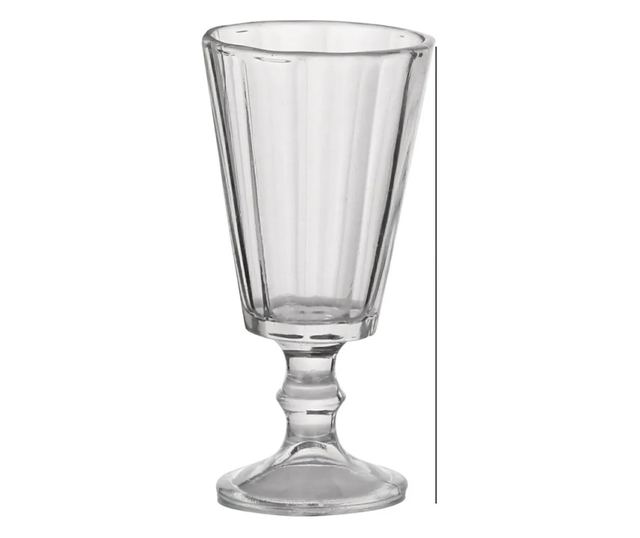 6 db ABYZ üveg aperitif pohárkészlet, mintával és szárral, 61 ml űrtartalommal