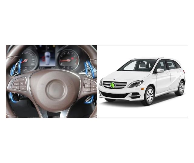 Kormánykerék váltólapát hosszabbító készlet, Kompatibilis Mercedes-Benz A-osztály W176, B-osztály W246, C-osztály W204/W205, CLA