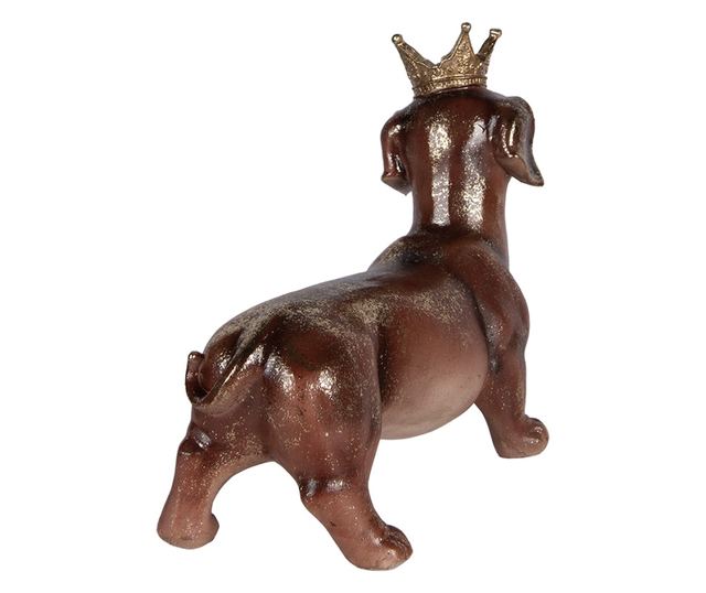 Többszínű polirezin kutyafigura 35x14x28 cm