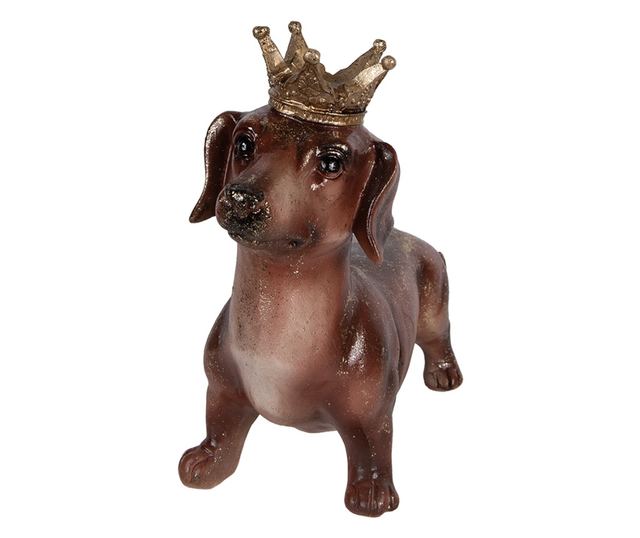 Többszínű polirezin kutyafigura 35x14x28 cm