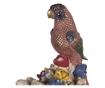 Polystone Többszínű Macskafigura Papagájjal 24x21x40 cm