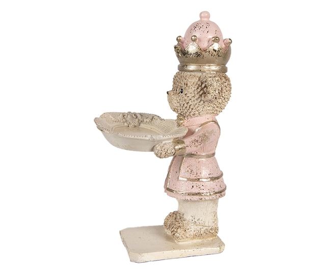 Polyrsin többszínű mackó figura 14x13x24 cm