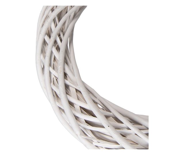 Coronita fehér rattan Ø 50x9 cm