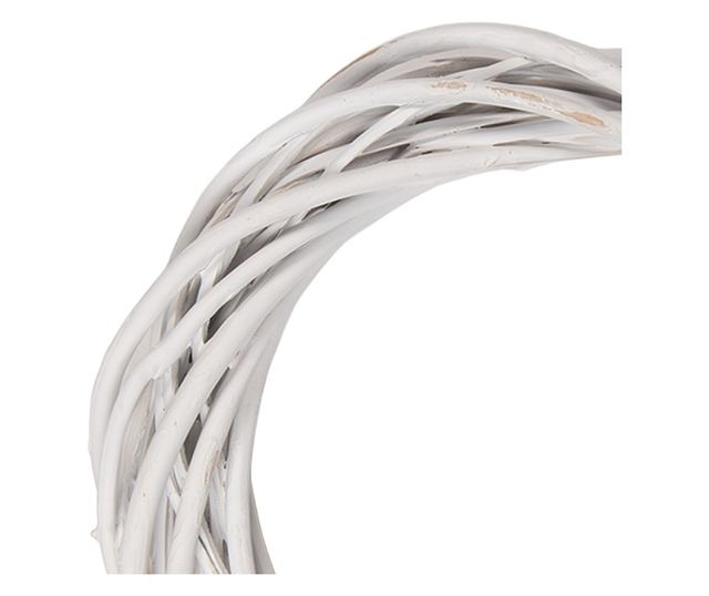 Coronita fehér rattan Ø 20x5 cm