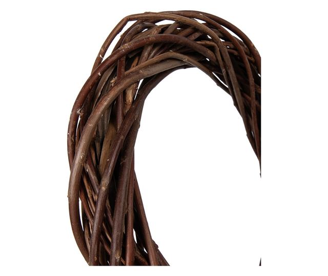 Coronita barna rattan dekoráció Ø 40x7 cm